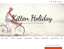 Tablet Screenshot of kittenholiday.com